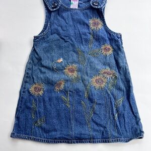 Y2K 2003 Vintage Gymboree Sunflower Embellished Sundress